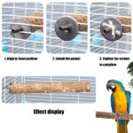 Allazone 9er Naturholz Sitzstangen Set für Vögel – Papagei Spielzeug & Käfig Zubehör – Bild 4
