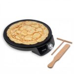 Huslog Crêpes Maker 29 cm 1200W – Elektrisches Crepes-Eisen mit Antihaftplatte