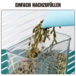 TOKAYIFE Automatischer Futterspender 800ml – Stromfrei für Kaninchen, Katzen & Kleintiere – Bild 2