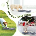 pecute 3-in-1 Futternapf Hunde & Katzen mit Edelstahl & rutschfester Silikon-Matte – Bild 8