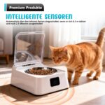 HOSPAOP Futterautomat Nassfutter 350 ml – Intelligenter Katzenfutter Automat mit Infrarot Sensor & USB Akku – Bild 3