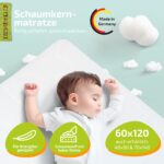 KiNDERWELT Babymatratze 120x60 cm – Schaumkernmatratze Made in Germany für sicheren Babyschlaf – Bild 3
