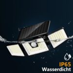 FLOWood Solar-Wandleuchte mit Bewegungsmelder, 156 LED, 270° – 2er Set für Aussen – Bild 4