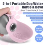 Flanliy 285 ml Hundetrinkflasche mit Faltnapf – Auslaufsicher für Unterwegs – Bild 2