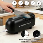 HNCY Elektrischer Messerschärfer – Professionelle 2-Stufen-Schärfung für Messer & Scheren – Bild 3