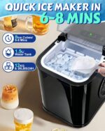 Evolpor Eiswürfelmaschine Arbeitsplatte – 12 kg/24h mit 2 Eisgrössensortiment – Bild 2
