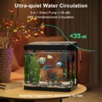 GuKKK 6L Nano Aquarium Komplettset mit LED & Filter – Einsteiger-Aquarium für Anfänger – Bild 3
