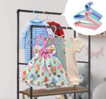 ilauke 40er Set Kinderbügel 28,5 cm – Rutschfest & Platzsparend für Babykleidung – Bild 8