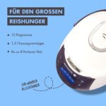 Reishunger Digitaler Reiskocher Starter Set – 12 Kochmodi mit Zubehör & 8 Reissorten – Bild 4