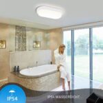 IEGLED 2er Set 18W LED Feuchtraumleuchte IP65 – Wasserdichte Deckenlampe Neutralweiss 4000K – Bild 3