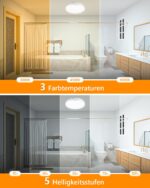 ShunFSC 6W LED Deckenlampe mit Bewegungsmelder – Kabellos & aufladbar für Badezimmer, Flur & Schrank – Bild 6