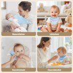 Ghguole 12er-Pack Baby-Lätzchen Dreieckstuch – Bio-Baumwolle, verstellbar für 0–12 Monate – Bild 5