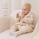 MIKAFEN Baby-Winterschlafsack mit Beinen & abnehmbaren Ärmeln – 100% Baumwolle, 3.5 tog – Bild 3