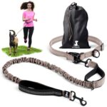 SparklyPets Joggingleine M/L – 2-in-1 Freihändige Leine mit Bungee für grosse Hunde