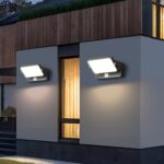 vatato 30W LED Außenwandleuchte mit Bewegungsmelder & schwenkbarem Panel – IP65 Wandlampe – Bild 7
