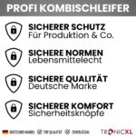TronicXL 600W Kombischleifer – Profi-Messerschleifer mit Schleifband & Polierscheibe – Bild 6