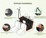 pecute Hundesitzbezug 135x63 cm mit harter Unterseite – Wasserdicht & rutschfest für Autos – Bild 9