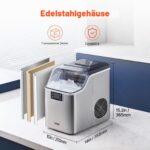 VEVOR Eiswürfelmaschine 24 Würfel in 15 Min – 20,4 kg/24h Eisproduktion für Küche & Bar – Bild 5