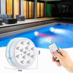 Czemo LED Poolbeleuchtung 4er Set mit Fernbedienung – IP68 Unterwasserlicht für Pool & Teich – Bild 6