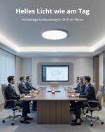 Combuh LED Deckenleuchte 48W – 4320 Lumen Flach Rund für 25-35 m² Kaltweiß – Bild 2