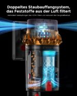 Ivormentico Akku Staubsauger kabellos 68 kPa – 70 Min Laufzeit, Doppeltank für Haushalte – Bild 5
