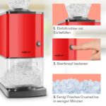 OneConcept Crushed Ice Maschine – Elektrischer Eiscrusher mit 15kg/h Leistung – Bild 5