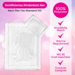 KiGATEX Kinder Sommerdecken-Set Hündchen 100x135 cm – Atmungsaktiv & OEKO-TEX zertifiziert – Bild 5