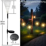 2er Set Solar Gartenleuchten mit 120 LED & 8 Leuchtmodi – Wasserdichte Außenbeleuchtung für Garten & Terrasse – Bild 4