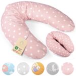 Baby's Stillkissen XXL 190cm – OekoTex zertifiziertes Lagerungskissen mit Bio-Baumwolle