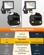 MEIKEE 30W LED-Strahler mit Bewegungsmelder – 2820 Lumen IP66 Aussenstrahler – Bild 3