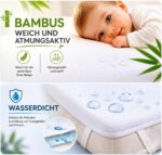 FlyIdeas Wasserdichter Matratzenschoner 90x55 cm (2 Stk.) – Zertifizierter Bambus für Babybetten – Bild 3