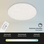 BRILONER LED Deckenlampe Sternenhimmel 49,5 cm – Dimmbar & Farbtemperatur-Regelbar – Bild 6