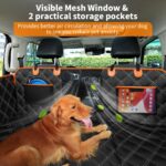 KYG Hundedecke Rücksitz mit Hartunterlage – Wasserdichte Autoschondecke für Hunde – Bild 8
