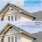 KagoLing Solarleuchte Aussen 256 LED mit Bewegungsmelder – IP65 Wandleuchte für Garten & Garage (2er Set) – Bild 6