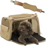Petsfit Transporttasche Katze Hund faltbar – Flugtasche mit Schultergurt & Kissen – Bild 9