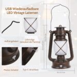 Shinmax LED Laternen 2er Set – Wiederaufladbar mit Flammeneffekt & Fernbedienung – Bild 4
