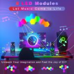 GIACOMO 20er LED Hexagon Gaming Wandleuchte – RGB Smart Panel mit App & Musiksync – Bild 5
