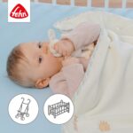 Fehn Kuscheldecke Schaf 100x75 cm – Flauschige Babydecke mit Kuscheltier – Bild 4