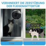 Adiwo Katzenklappe für Fliegengitter 31,5 x 25 cm – Automatischer Magnetverschluss – Bild 3