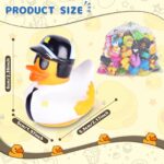 24er Set Badeenten BECEEL – Farbenfrohe Gummiente mit Quietschfunktion für Badewanne & Pool – Bild 3