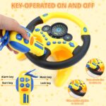 deAO Kinderlenkrad mit 360° Rotation – Fahrsimulator Spielzeug für frühe Entwicklung – Bild 5