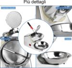 Tosucs Elektrischer Eiszerkleinerer 80 kg/h – Doppelklinge Eismaschine für Privat & Gewerbe – Bild 4