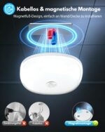 Gotopceed IP65 Wasserdichte Duschlampe mit 10.000mAh Akku – RGB Deckenleuchte ohne Bohren – Bild 7