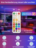 iLC LED Einbaustrahler 8W RGBW – 4er-Pack Deckenspots mit Fernbedienung & Farbwechsel – Bild 8