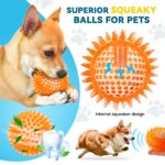 SHARLOVY 3,5" Stachelball 6er-Pack – Quietsch-Hundespielzeug mit Zahnpflege für alle Hunderassen – Bild 5
