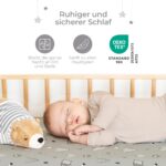 Dreamzie 2er Set Spannbettlaken 70x140 cm – Oeko-Tex Baumwolle für sicheren Babyschlaf – Bild 5