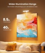 PopoIron LED-Wandleuchte mit 7500 mAh Akku – 360° drehbar, Fernbedienung & 15 RGB-Farben – Bild 4