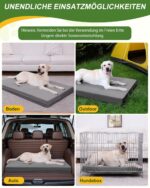 Favodormir Orthopädisches Hundebett 104x68cm – Wasserdichtes Kunstleder für grosse Hunde – Bild 6
