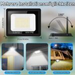 100W LED Strahler Aussen 10000LM Kaltweiß – Superheller Fluter mit IP66 für Garten & Garage – Bild 5