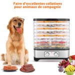 COOCHEER Dörrautomat 400W mit 8 Tabletts – Lebensmitteltrockner für Obst, Gemüse & Fleisch – Bild 4